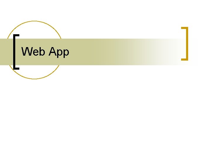 Web App 