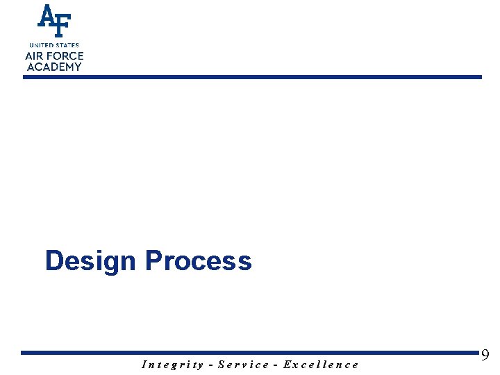 Design Process Integrity - Service - Excellence 9 