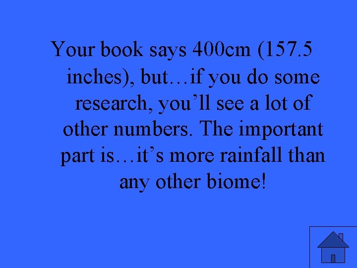 Your book says 400 cm (157. 5 inches), but…if you do some research, you’ll