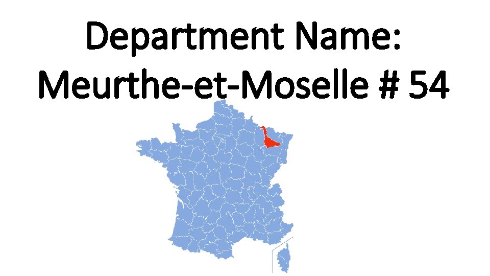 Department Name: Meurthe-et-Moselle # 54 