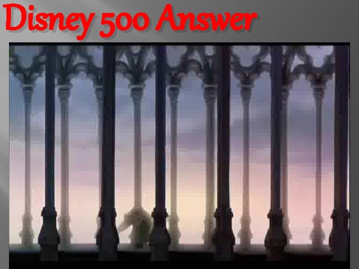 Disney 500 Answer 