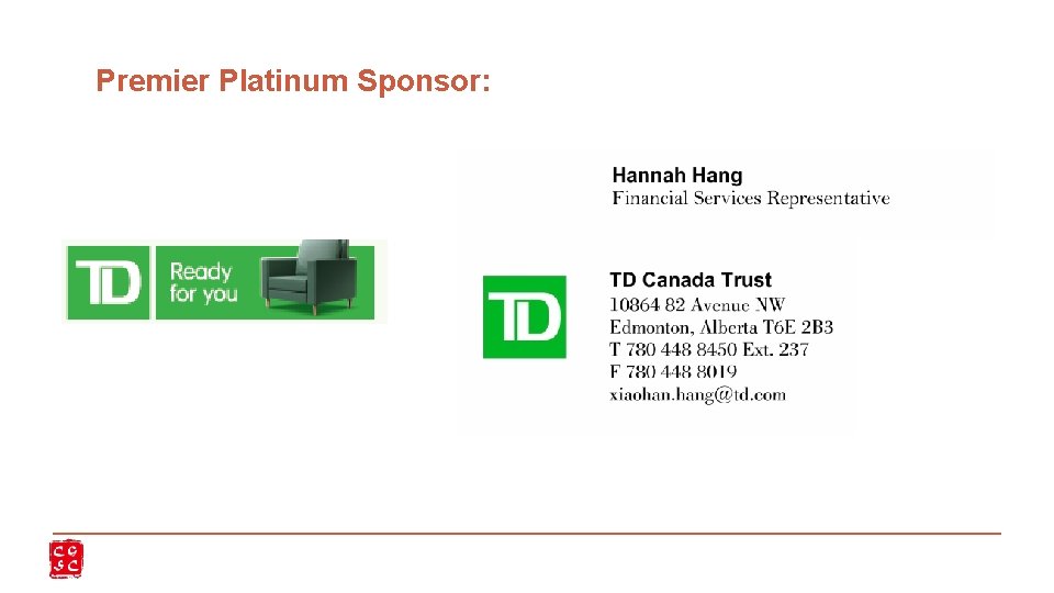 Premier Platinum Sponsor: 