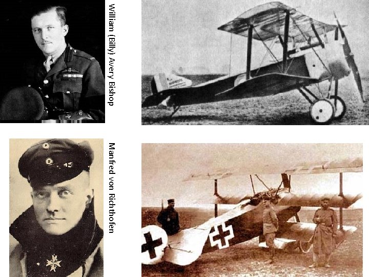 William (Billy) Avery Bishop Manfred von Richthofen 