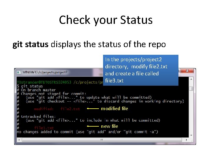 Getting Started with GIT Basic Navigation cd means
