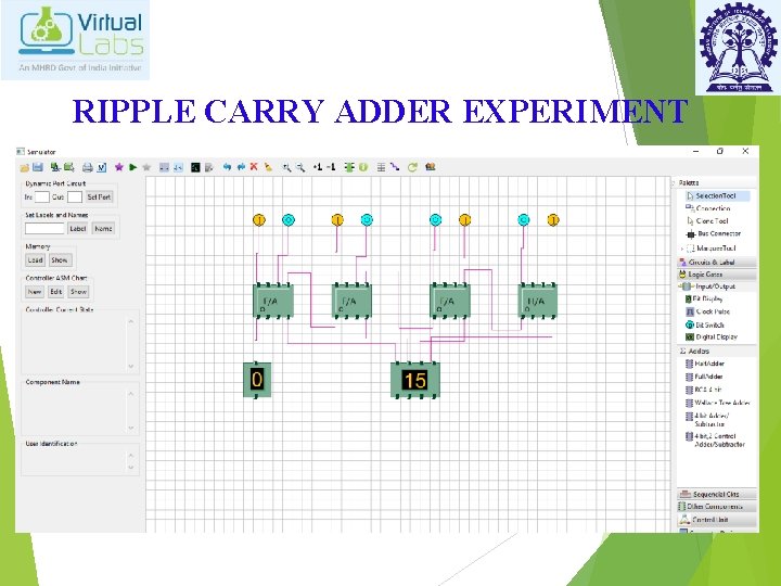RIPPLE CARRY ADDER EXPERIMENT 