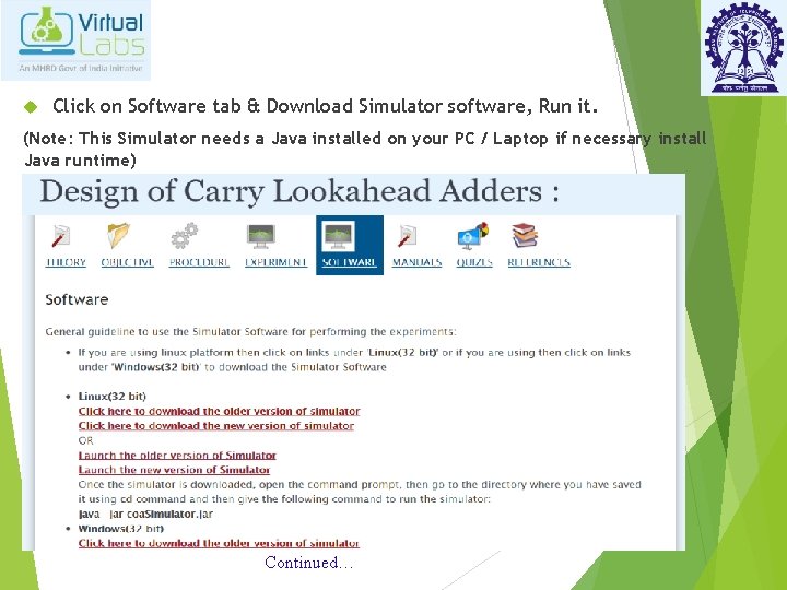  Click on Software tab & Download Simulator software, Run it. (Note: This Simulator