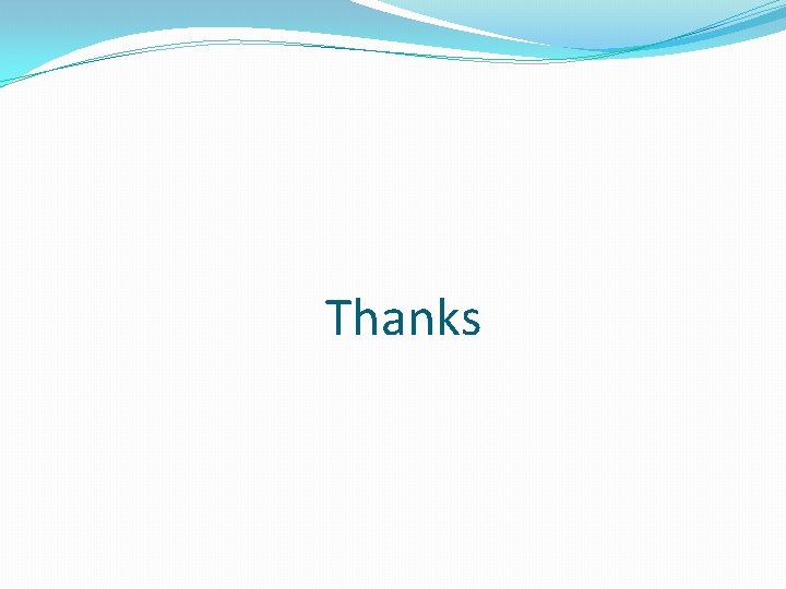 Thanks 