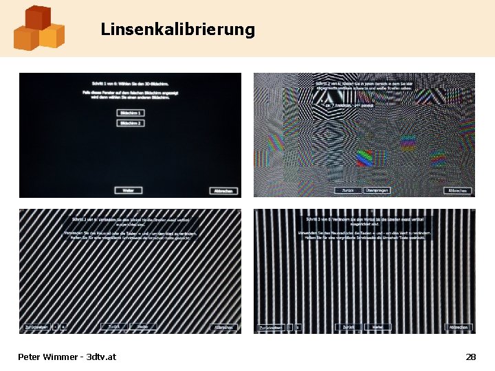 Linsenkalibrierung Peter Wimmer - 3 dtv. at 28 