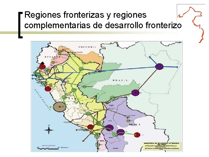 Regiones fronterizas y regiones complementarias de desarrollo fronterizo 