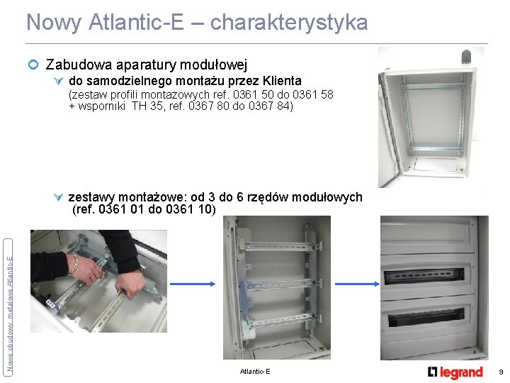 Nowy Atlantic-E – charakterystyka ¢ Zabudowa aparatury modułowej Ú do samodzielnego montażu przez Klienta