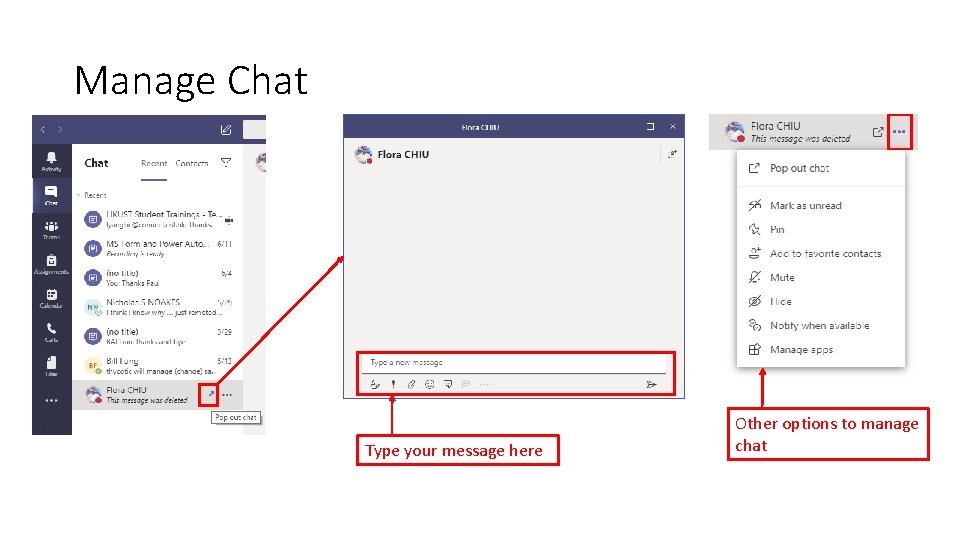 Manage Chat Type your message here Other options to manage chat Manage Chat Type your message here Other options to manage chat
