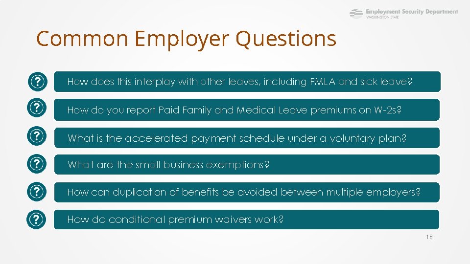 Common Employer Questions How does this interplay with other leaves, including FMLA and sick