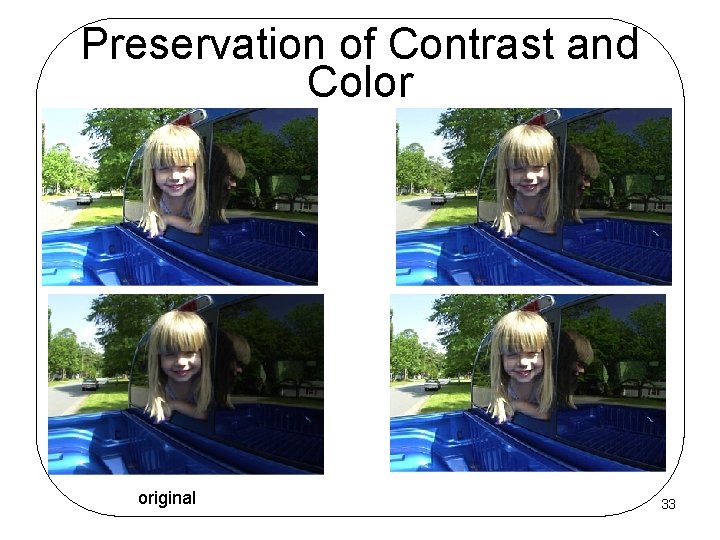 Preservation of Contrast and Color original 33 