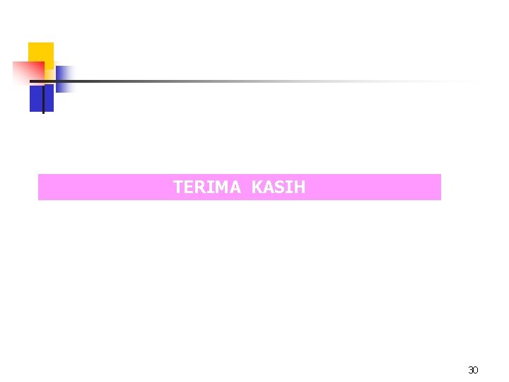 TERIMA KASIH 30 