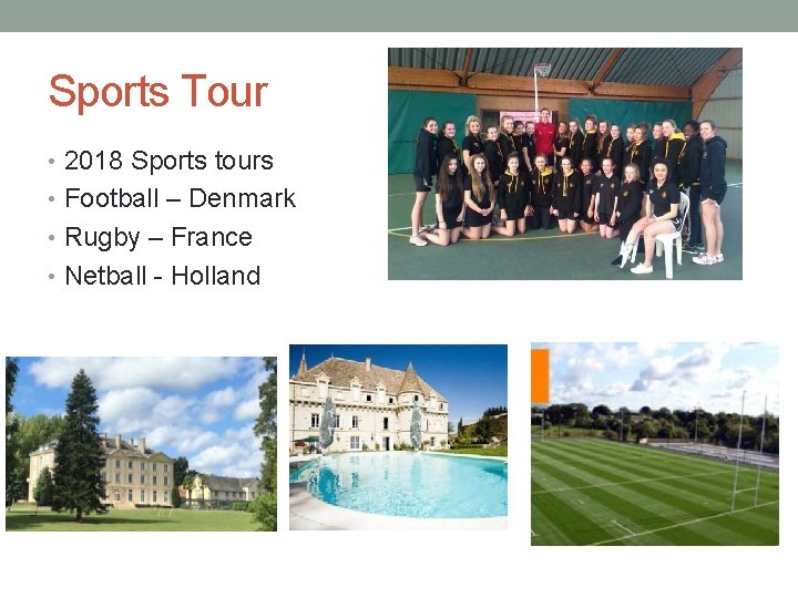 Sports Tour • 2018 Sports tours • Football – Denmark • Rugby – France