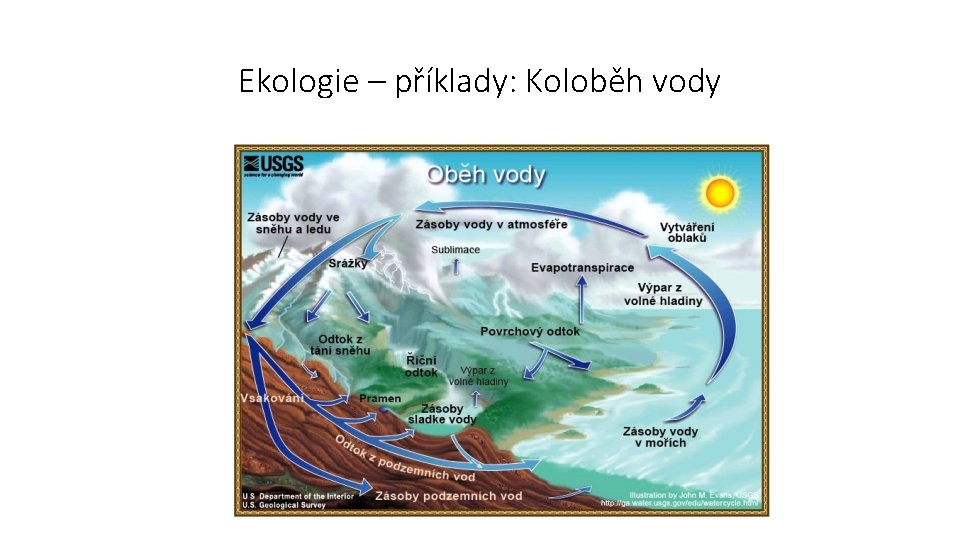 Ekologie – příklady: Koloběh vody 