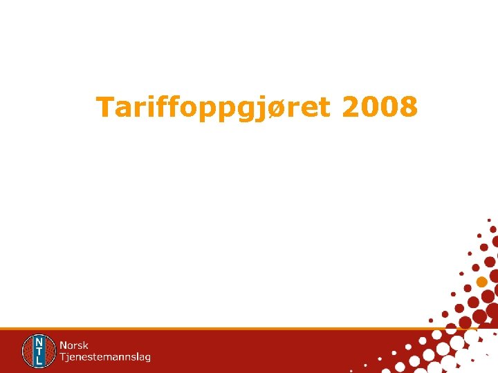 Tariffoppgjøret 2008 