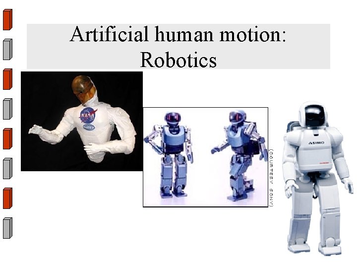 Artificial human motion: Robotics 
