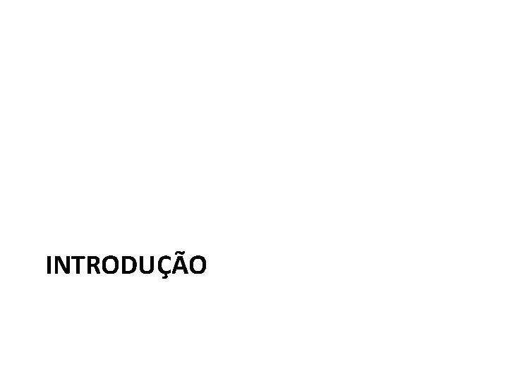 INTRODUÇÃO 