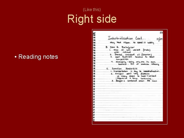 (Like this) Right side • Reading notes 