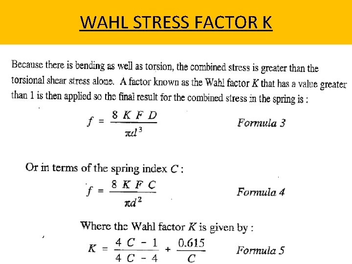 WAHL STRESS FACTOR K 