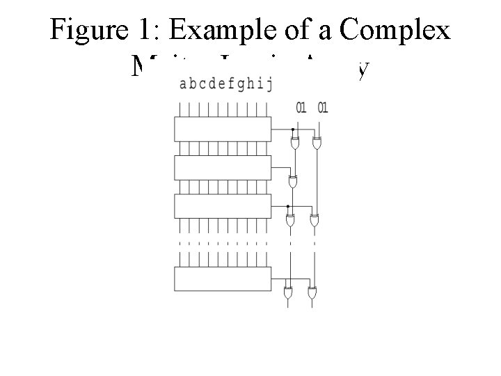 Figure 1: Example of a Complex Maitra Logic Array 