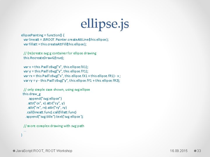 ellipse. js ellipse. Painting = function() { var lineatt = JSROOT. Painter. create. Att.