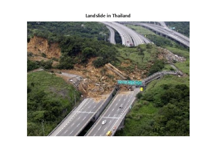 Landslide in Thailand 