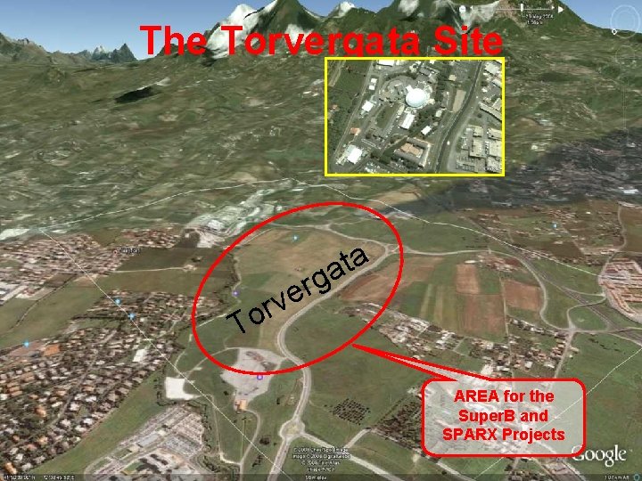 The Torvergata Site a t a g r e v r o T AREA