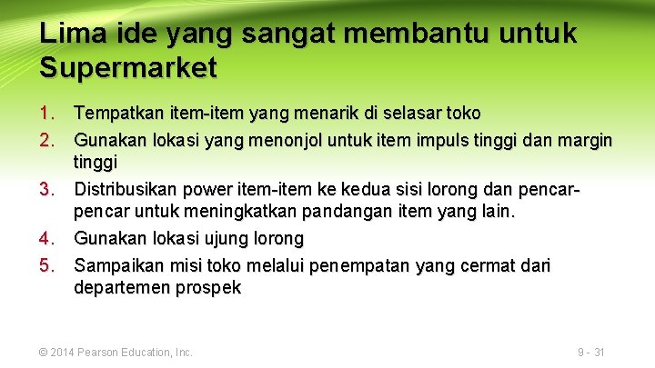 Lima ide yang sangat membantu untuk Supermarket 1. Tempatkan item-item yang menarik di selasar