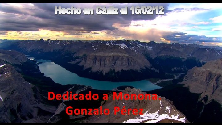 Dedicado a Monona. Gonzalo Pérez 