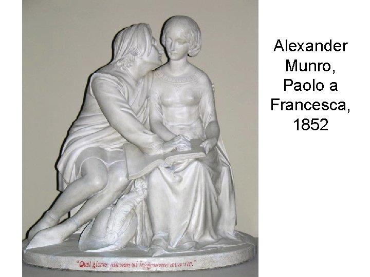 Alexander Munro, Paolo a Francesca, 1852 