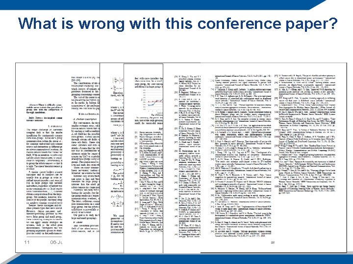 What is wrong with this conference paper? 11 06 -Jun-21 