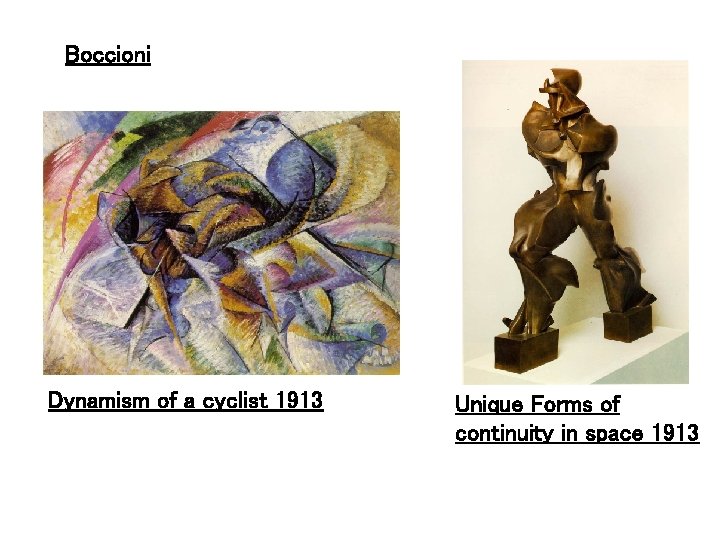 Boccioni Dynamism of a cyclist 1913 Unique Forms of continuity in space 1913 