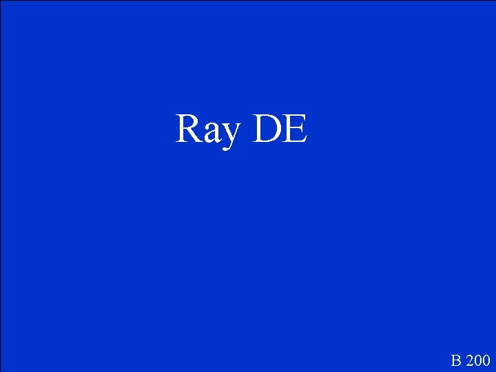 Ray DE B 200 