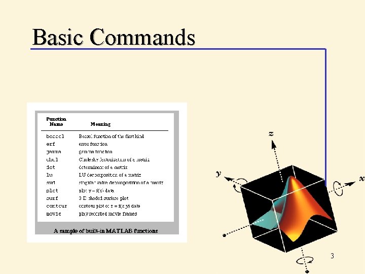 Basic Commands 3 