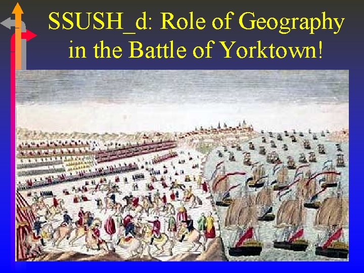 SSUSH_d: Role of Geography in the Battle of Yorktown! 