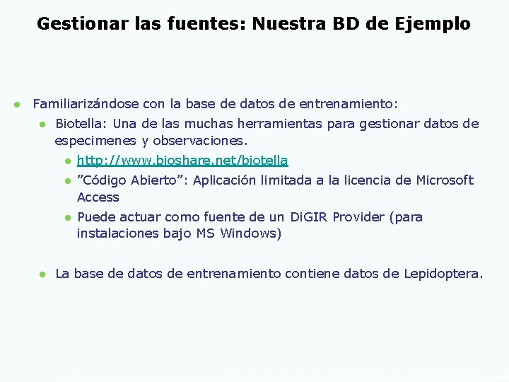 Gestionar las fuentes: Nuestra BD de Ejemplo l Familiarizándose con la base de datos