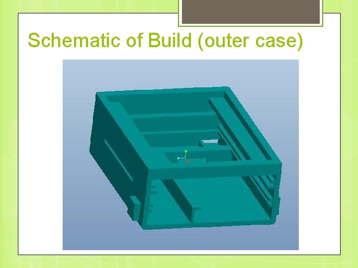 Schematic of Build (outer case) 