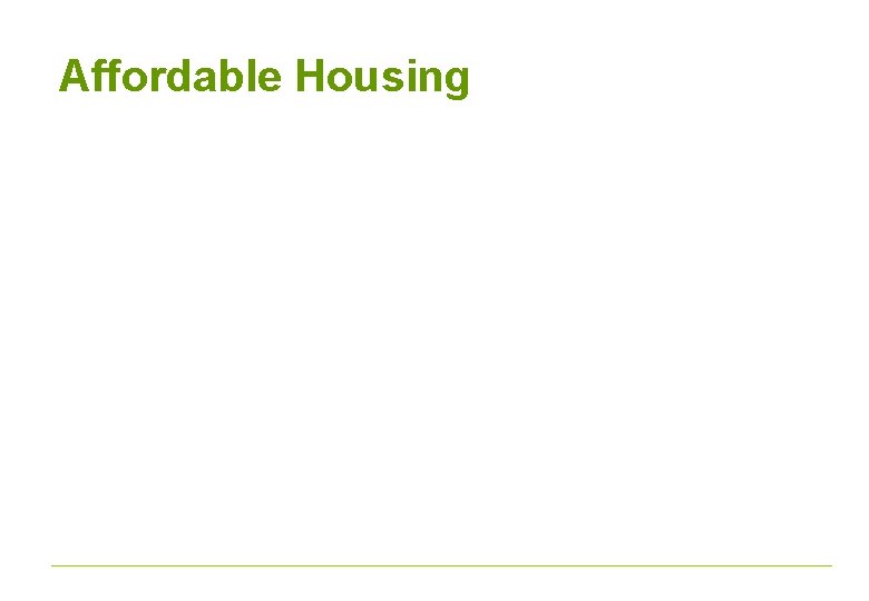 Affordable Housing 