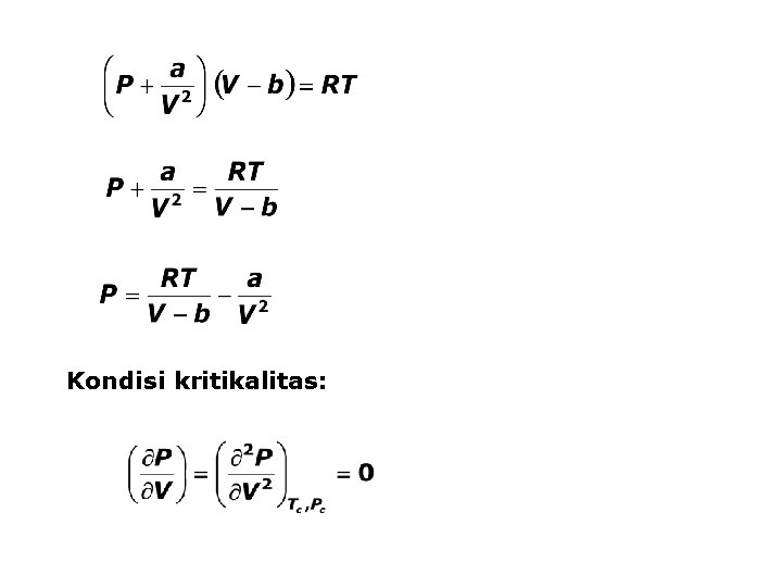 Kondisi kritikalitas: 