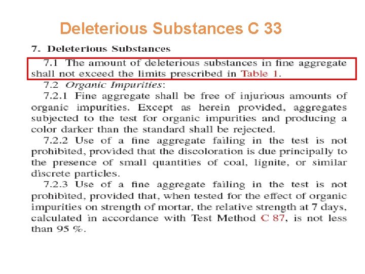 Deleterious Substances C 33 