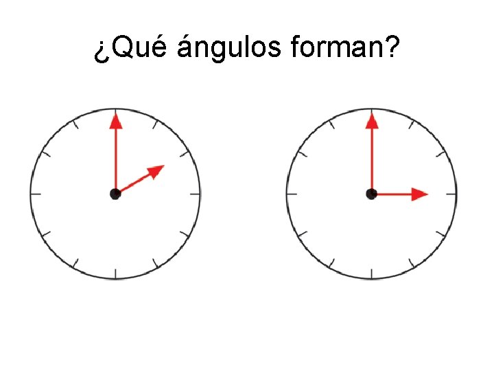 ¿Qué ángulos forman? 
