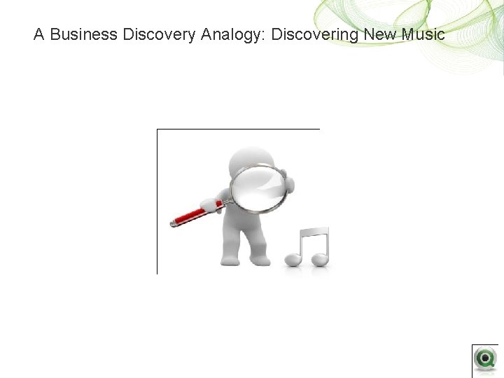 A Business Discovery Analogy: Discovering New Music 