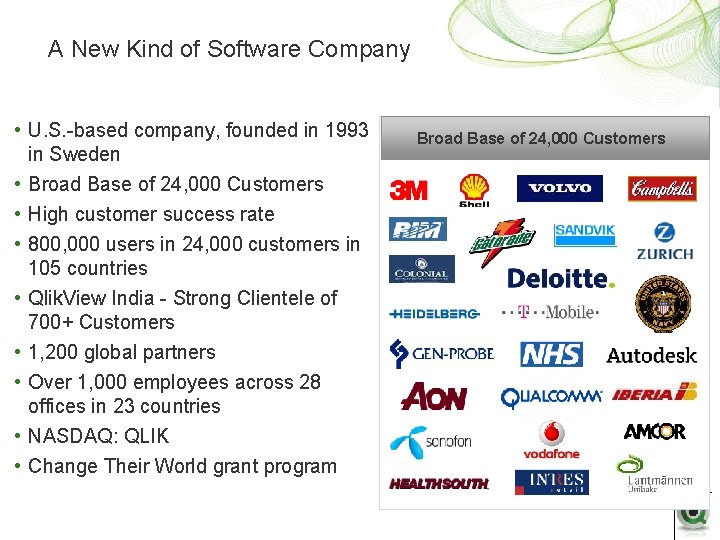 A New Kind of Software Company • U. S. -based company, founded in 1993