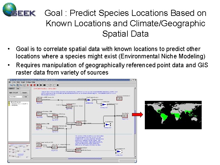 Goal : Predict Species Locations Based on Known Locations and Climate/Geographic Spatial Data •