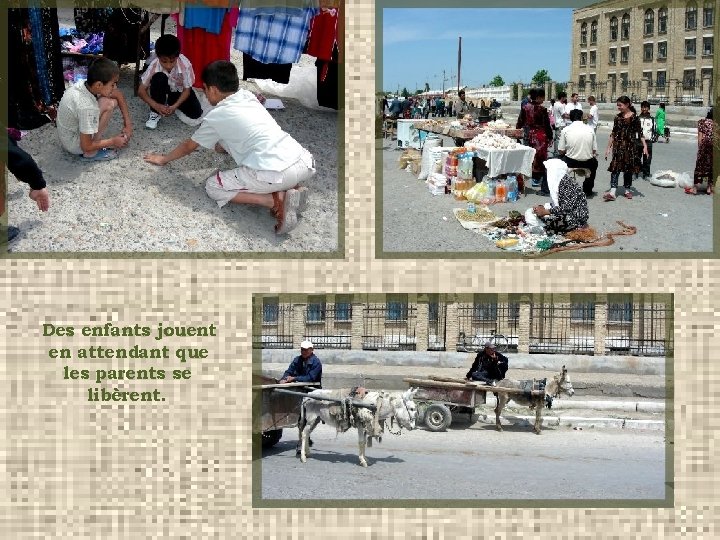 Des enfants jouent en attendant que les parents se libèrent. 