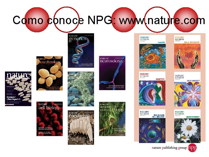 Como conoce NPG: www. nature. com 