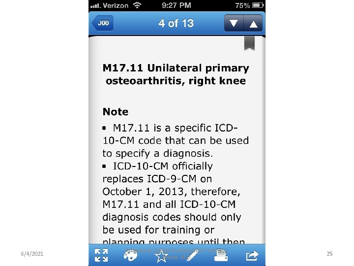 6/4/2021 Adapted by Daniel Stulberg from Thomas J. Weida, M. D. 25 