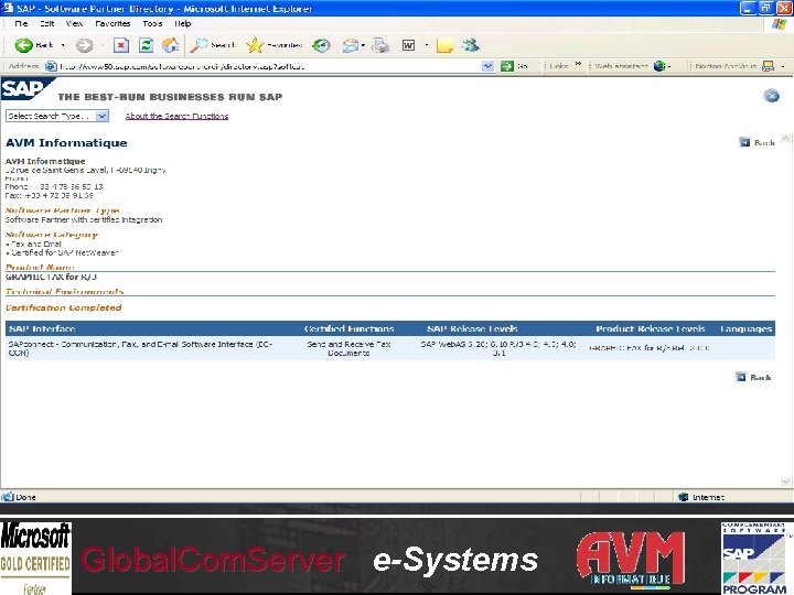 Global. Com. Server e-Systems 